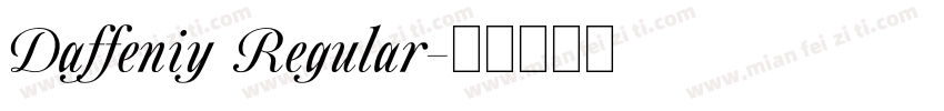 Daffeniy Regular字体转换